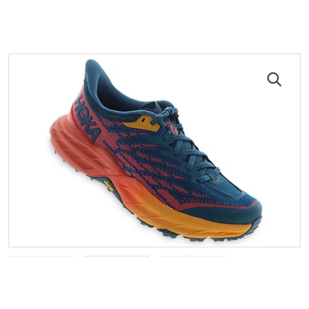 Hoka Speedgoat 5 Sneakers athletic shoes Blue Coral Camelia trainers womens sz9